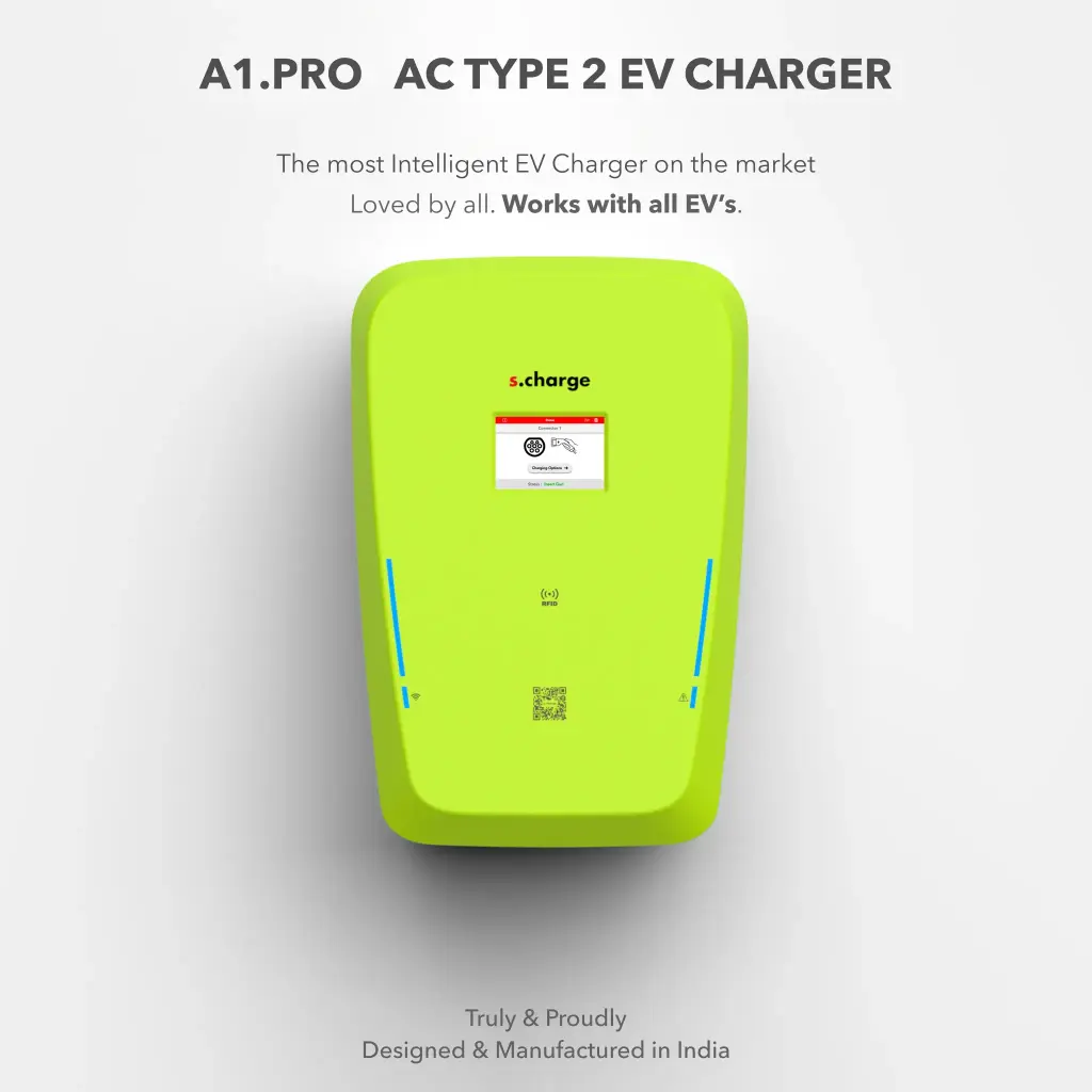 [QQ-MYHO-NWS2] A1.PRO AC Type 2 EV CHARGER  (7.4KW per Gun, 1 x  Type 2 Gun, Basic)